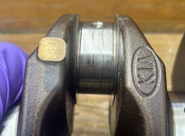 Spun rod bearing discovered during DIY engine builds project